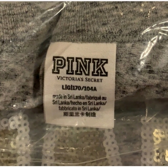 Victoria Secret | PINK V-Neck Bling T-Shirt L - Picture 3 of 6